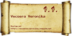 Vecsera Veronika névjegykártya